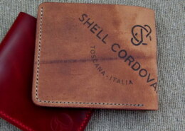 Reverse Shell Cordovan leather goods