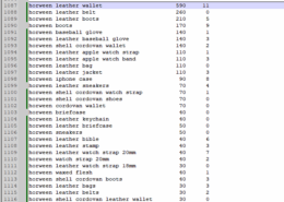 I'm compiling a list of popular genuine leather names (Cordovan, Buttero, …). Need help